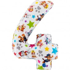 Фольгована цифра 4 Щенячий патруль Paw Patrol 66см (Grabo Італія) без УП