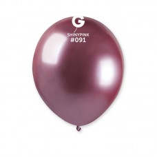 5" (13см) шар латексный ХРОМ розовый Gemar (Италия) (100шт) 