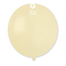 19" (48см)/103 куля латексна пастель вершкове масло Butter (1шт) Gemar (Італія)
