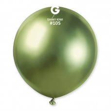 19" (48см) латексна куля ХРОМ ківі Gemar Італія (1шт)
