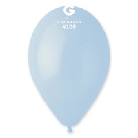 12" (30см)/108 куля латексна пудрово-блакитний (100шт) Gemar (Італія)