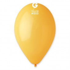10" (25см)/03 куля латексна пастель жовта (100шт) Gemar (Італія)