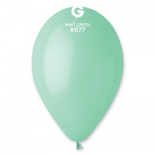10" (25см)/77 куля латексна пастель м'ятна (100шт) Gemar (Італія) 10" (25см)/77 куля латексна пастель м'ятна (100шт) Gemar (Італія)