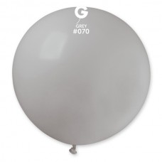 31" (78см)/70 шар латексный пастель серый (1шт) Gemar (Италия)
