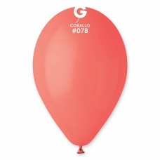10" (25см)/78 куля латексна пастель кораловий (100шт) Gemar (Італія)