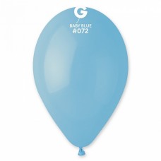 10" (25см)/72 куля латексна пастель блакитний матовий (100шт) Gemar (Італія)