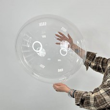 Куля bubble / баблс 24" (61см) Китай (реальний розмір 53см) попередньо розтягнутий, синя уп