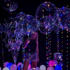 Куля bubble / бабл 18" (45см) і led стрічка