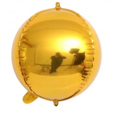 3d сфера б/рис 10" (25см) металік золото (Китай) без УП