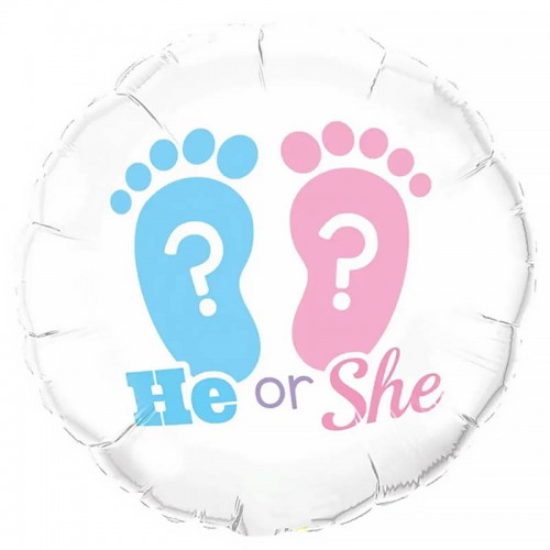 18" (45см) Круг He or She (Китай) 18" (45см) Круг He or She (Китай)
