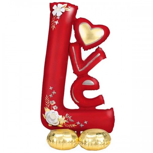 Стояча куля Love червона 96х50см (Китай) Стояча куля Love червона 96х50см (Китай)