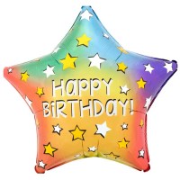 18" (45см) Зірка Happy Birthday зірочки (Китай)
