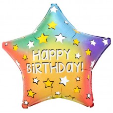 18" (45см) Зірка Happy Birthday зірочки (Китай)