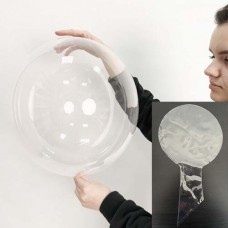 Куля bubble / баблс із широкою горловиною 20" (50см) Китай (реальний розмір 40см) червона уп