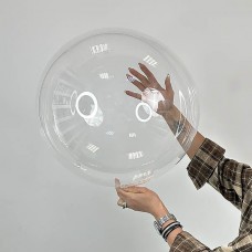 Куля bubble / баблс 20" (50см) Китай (реальний розмір 41см) попередньо розтягнутий, синя уп