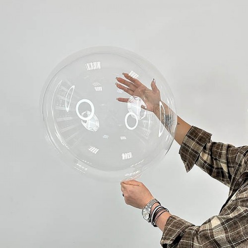 Куля bubble / баблс 18" (45см) Китай (реальний розмір 38см) попередньо розтягнутий, синя уп Куля bubble / баблс 18" (45см) Китай (реальний розмір 38см) попередньо розтягнутий, синя уп
