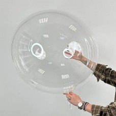 Куля bubble / баблс 30" (76см) Китай (реальний розмір 60см) попередньо розтягнутий, синя уп