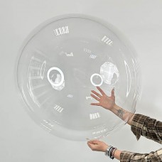 Куля bubble / баблс 36" (91см) Китай (реальний розмір 70см) попередньо розтягнутий, синя уп