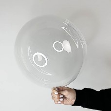 Куля bubble / баблс 16" (40см) Китай (реальний розмір 30см) Bobo червона уп