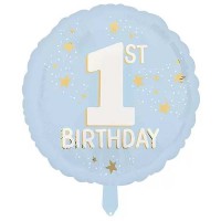 18" (45см) Коло блакитне 1st Birthday (Китай)|