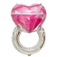 Каблучка серце діамант 54х80см (Китай БФ) УП