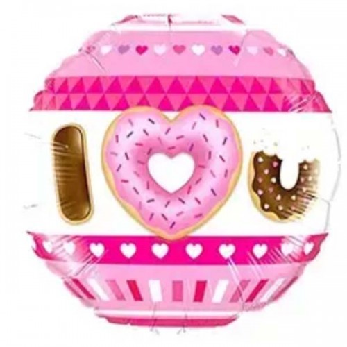 18" (45см) Коло I love you пончик (Китай) 18" (45см) Коло I love you пончик (Китай)