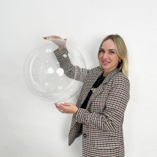 Куля bubble / баблс 18" (45см) Китай (реальний розмір 40см) Bobo червона уп