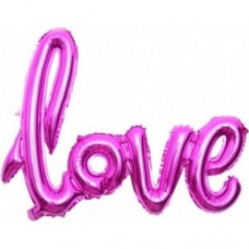 Куля "LOVE" фуксія 72см|