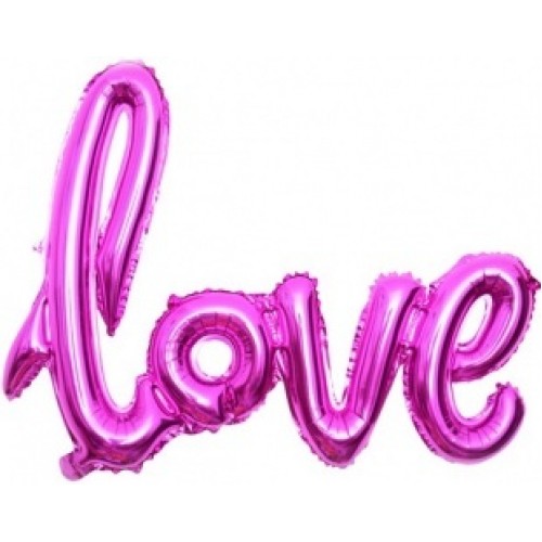 Шар "LOVE" фуксия 72см| Шар "LOVE" фуксия 72см|