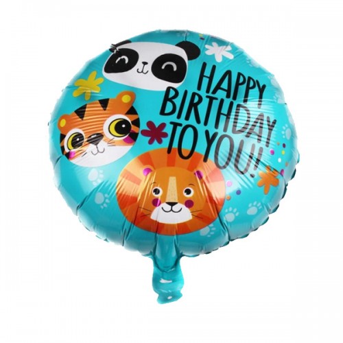 18" (45см) Happy Birthday панда, тигр, лев (Китай) 18" (45см) Happy Birthday панда, тигр, лев (Китай)