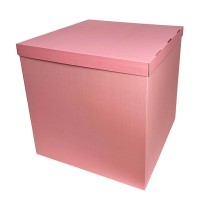 Коробка для куль + кришка рожева 70х70х70см (1шт)