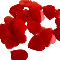 Конфетті сердечка червоні (35мм) 50гр