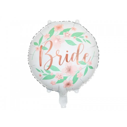 18" (45см) круг Bride с цветами (PartyDeco Польша) УП 18" (45см) круг Bride с цветами (PartyDeco Польша) УП