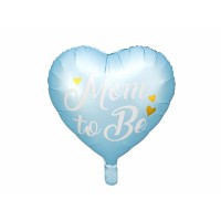 18" (45см) Серце Mom To be блакитне (PartyDeco Польща) УП