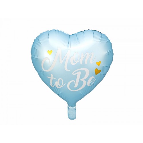 18" (45см) Серце Mom To be блакитне (PartyDeco Польща) УП 18" (45см) Серце Mom To be блакитне (PartyDeco Польща) УП