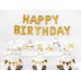 PartyDeco Happy Birthday літери золоті 340х35см УП