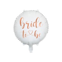 18" (45см) коло Bride to be білий (PartyDeco Польща) УП