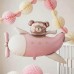 Ведмедик в літаку, рожевий 81,5х111см (PartyDeco Польща) БФ УП Ведмедик в літаку, рожевий 81,5х111см (PartyDeco Польща) БФ УП