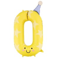 PartyDeco Цифра 0 з ковпачком (100см) УП