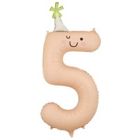 PartyDeco Цифра 5 з ковпачком (100см) УП