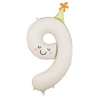 PartyDeco Цифра 9 з ковпачком (100см) УП