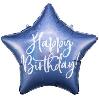 18" (40см) HB Звезда темно синяя (PartyDeco Польша) УП