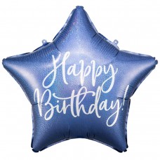 18" (40см) HB Зірка темно синя (PartyDeco Польща) УП