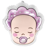 Младенец девочка 40х45см (PartyDeco Польша) БФ УП