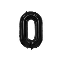 PartyDeco Цифра 0 чорна (100см) УП