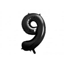 PartyDeco Цифра 9 чорна (100см) УП