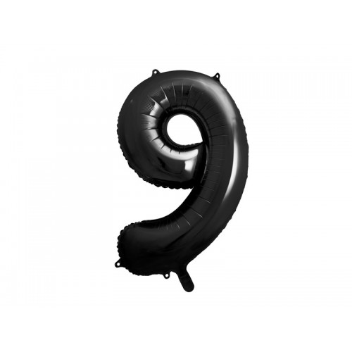 PartyDeco Цифра 9 чорна (100см) УП PartyDeco Цифра 9 чорна (100см) УП