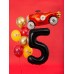 PartyDeco Цифра 5 черная (100см) УП