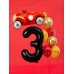 PartyDeco Цифра 3 черная (100см) УП PartyDeco Цифра 3 черная (100см) УП