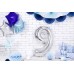 PartyDeco Цифра 9 срібло (100см) УП